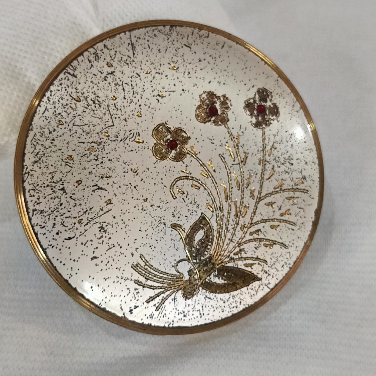 Ancien miroir en plaqué or vintage