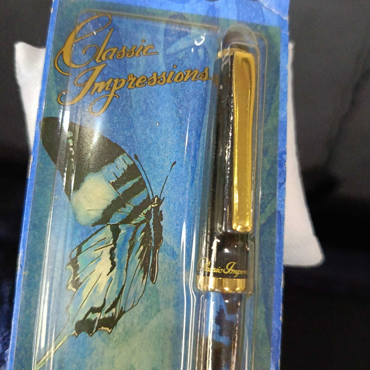Stylo plume plaqué or 23k