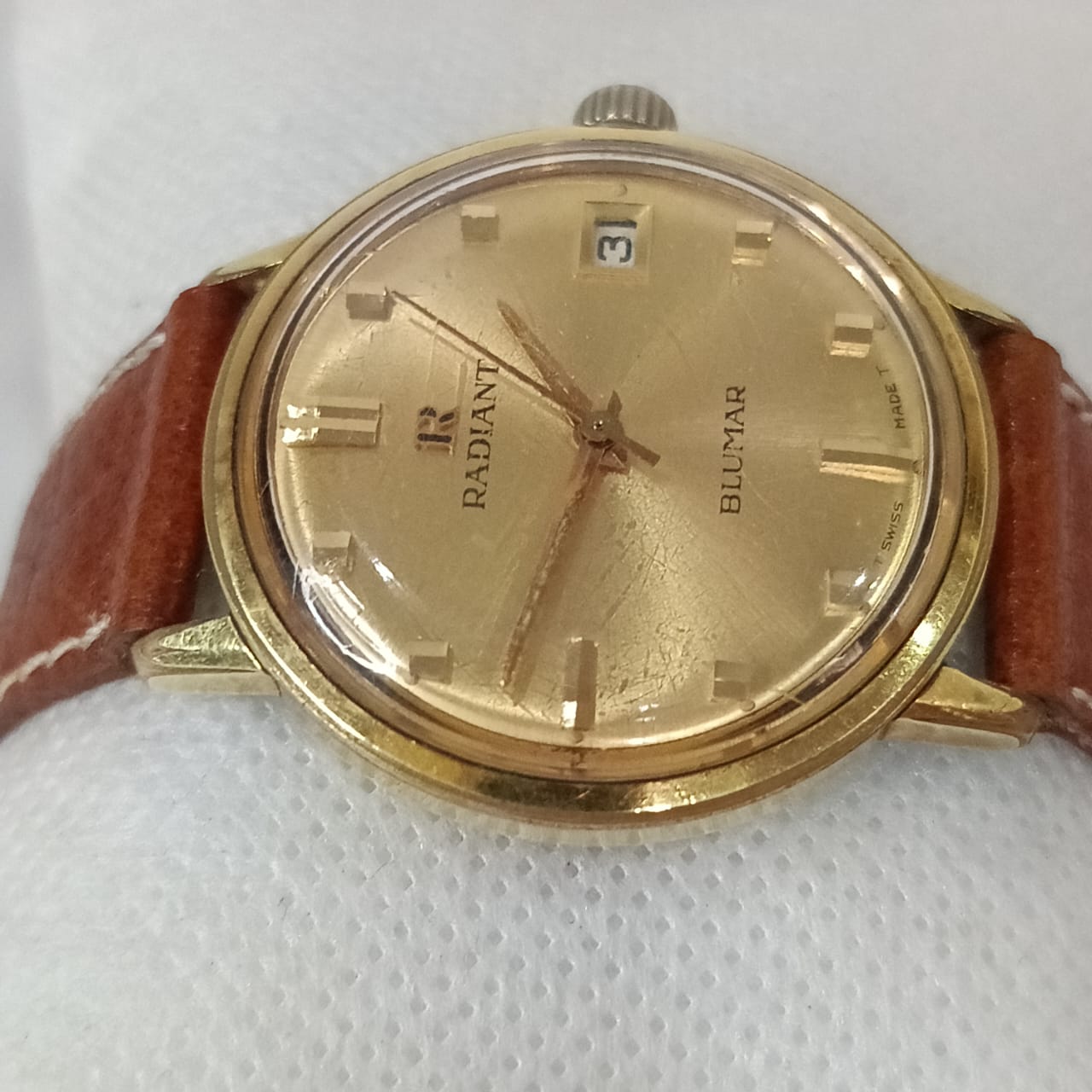 Montre Radiant automatique original en plaqué or