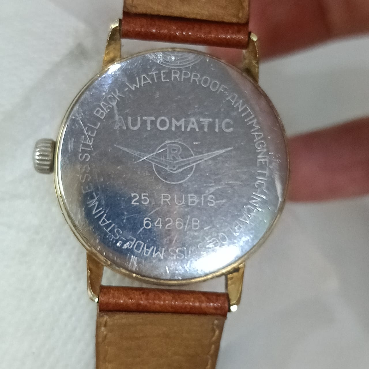 Montre Radiant automatique original en plaqué or
