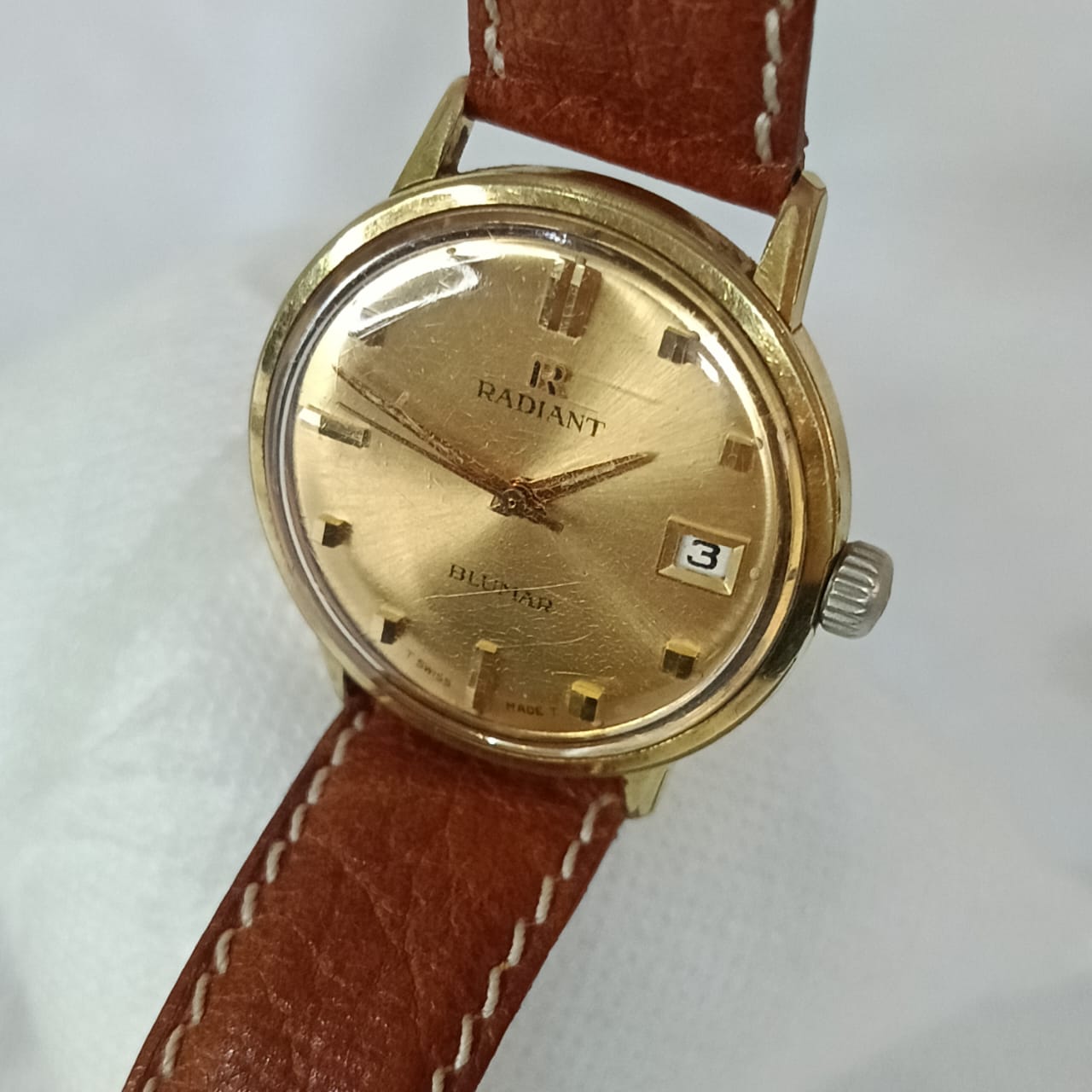 Montre Radiant automatique original en plaqué or