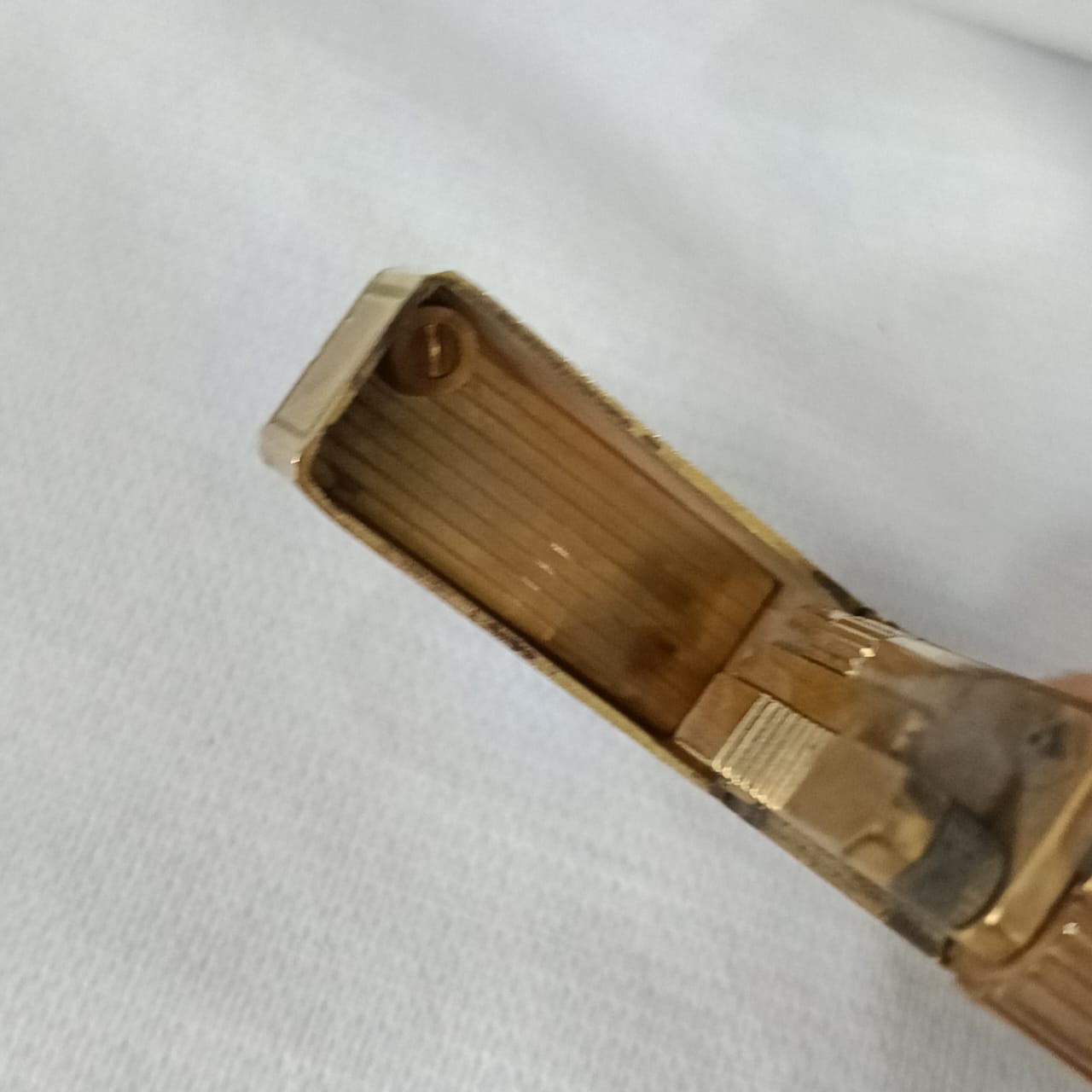 Briquet Dupont en plaqué or vintage France