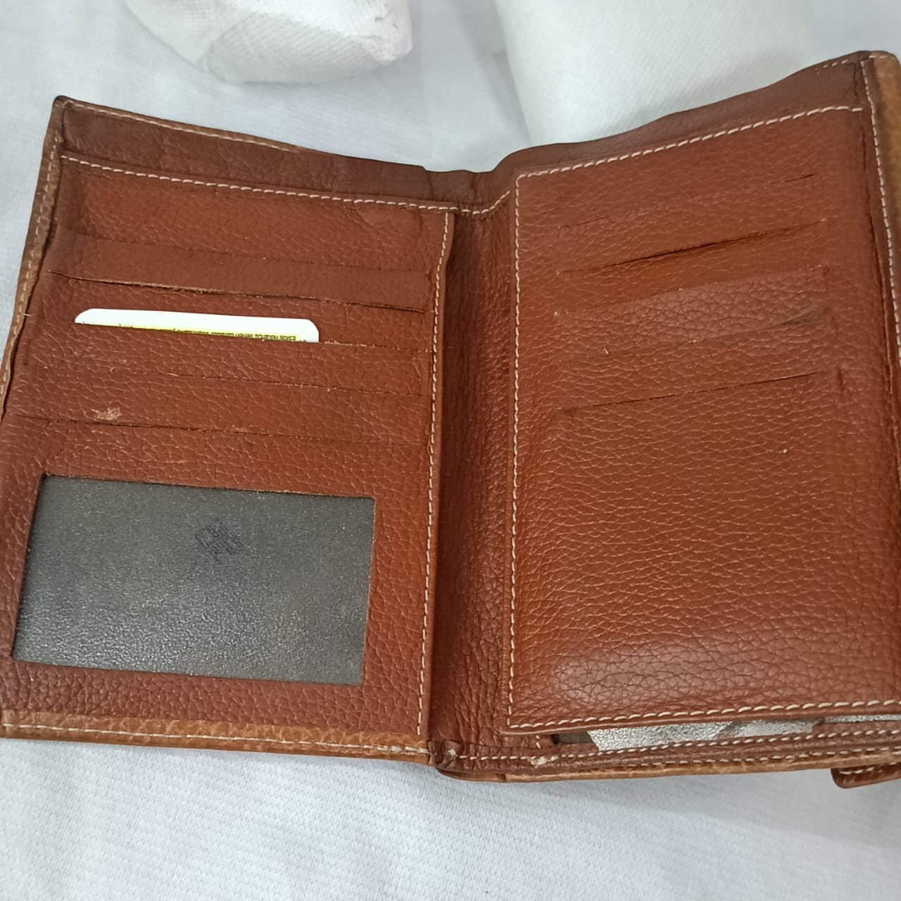 Portefeuille en cuir vintage original