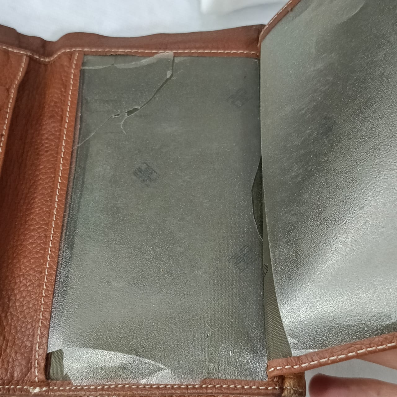 Portefeuille en cuir vintage original