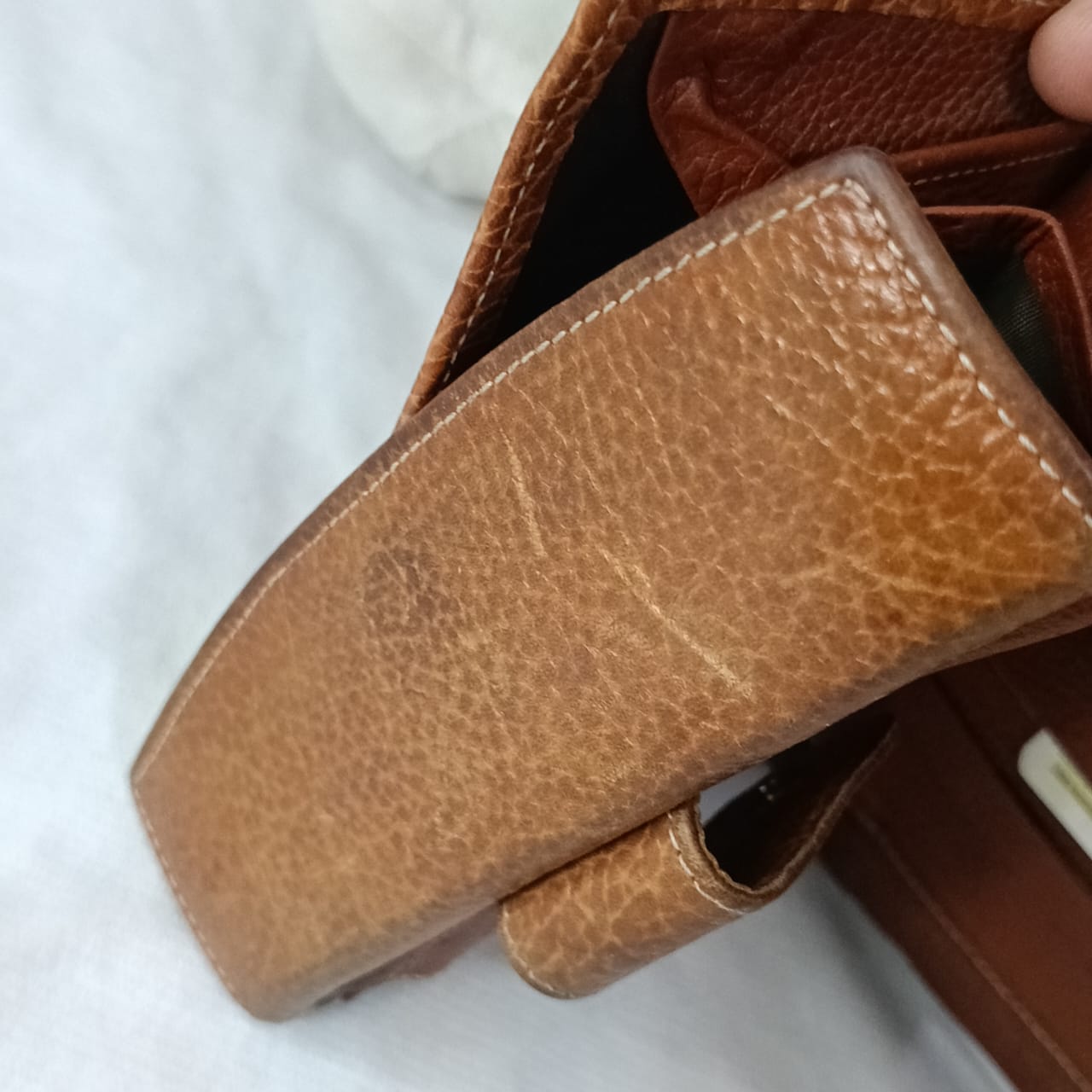 Portefeuille en cuir vintage original