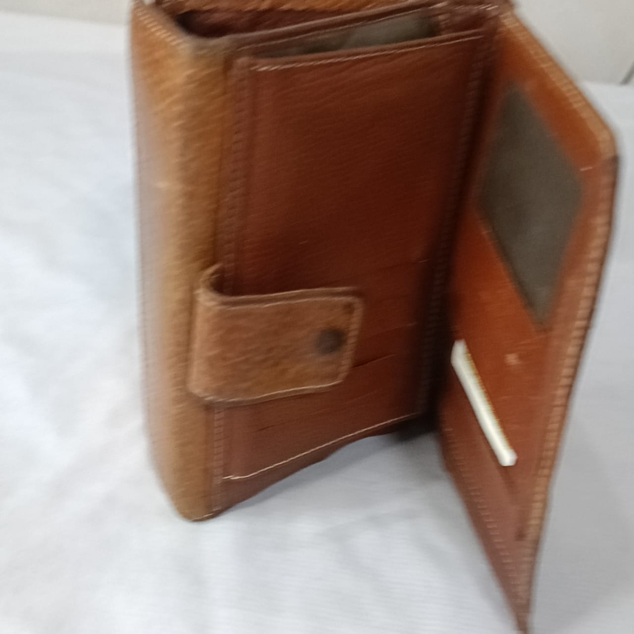 Portefeuille en cuir vintage original