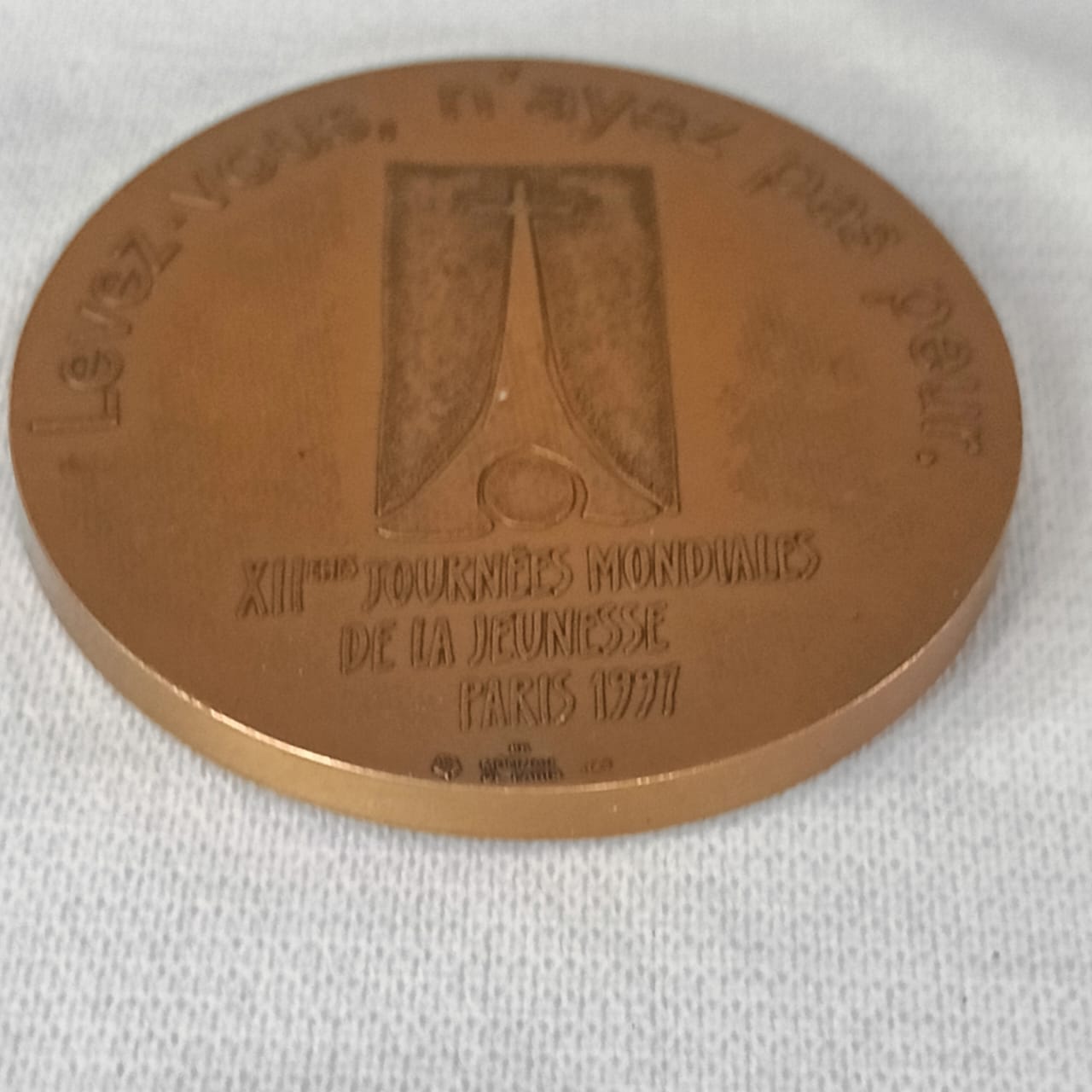 Ancien médaille rare vintage en bronze