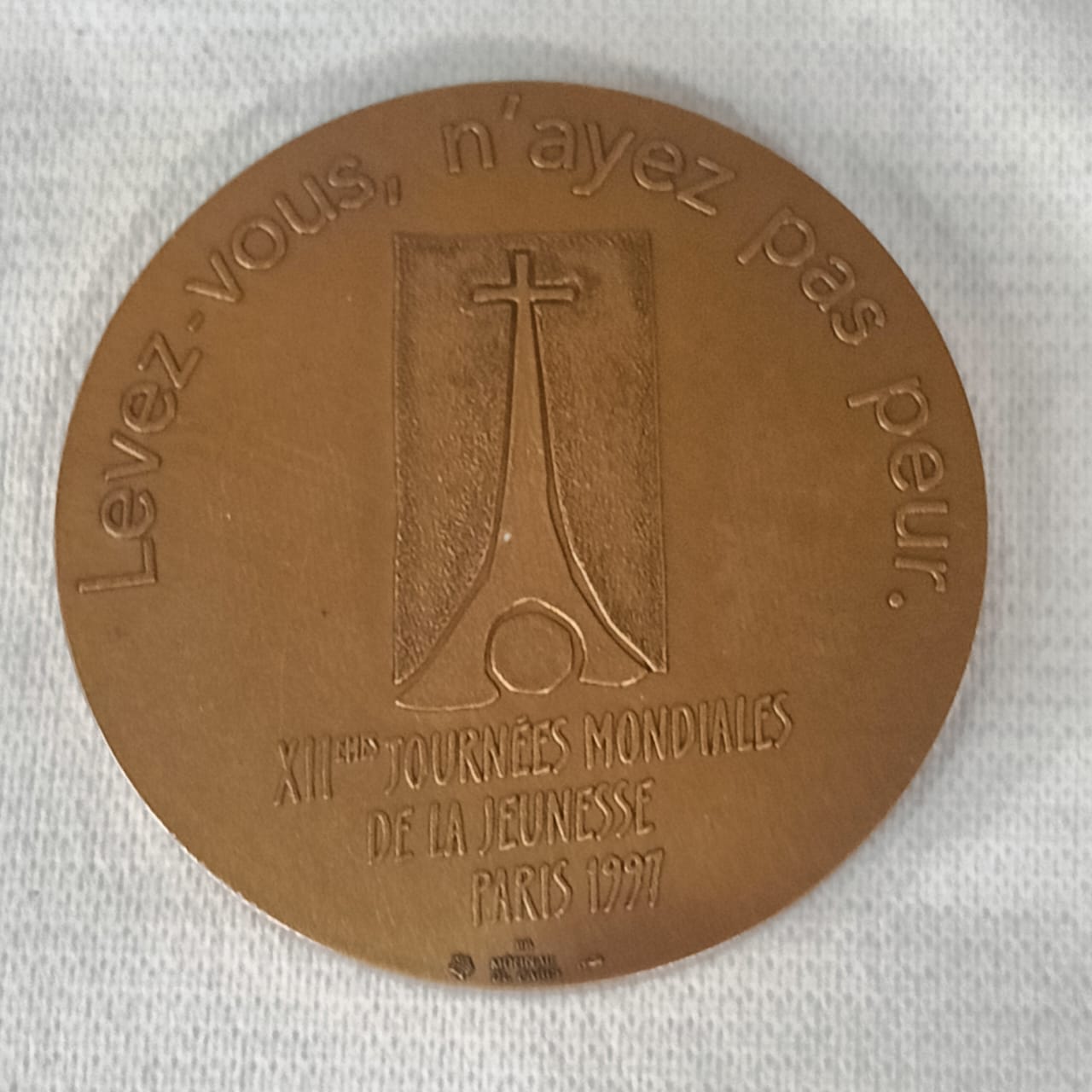 Ancien médaille rare vintage en bronze