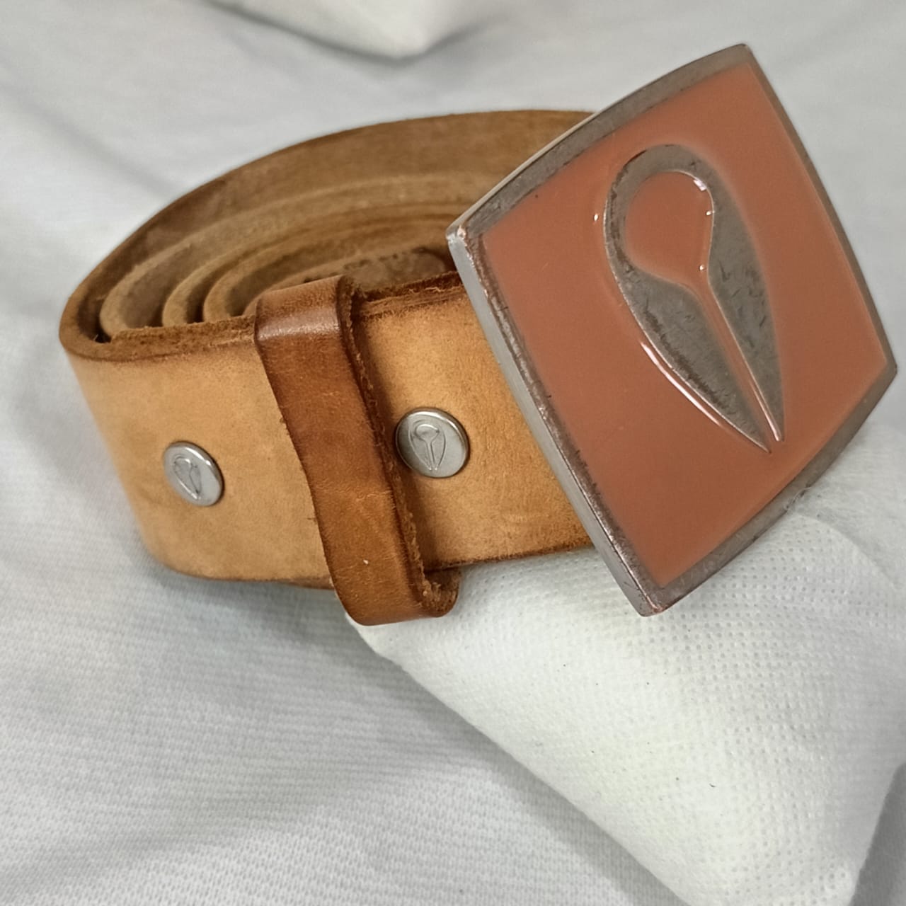 Ceinture noxin en cuir vintage original