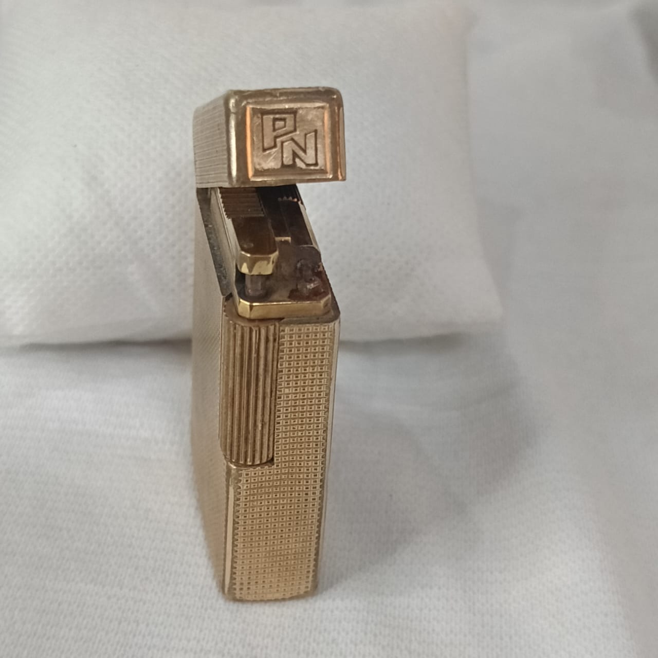 Briquet Dupont en Plaqué Or Vintage Original 6cm/3.5cm