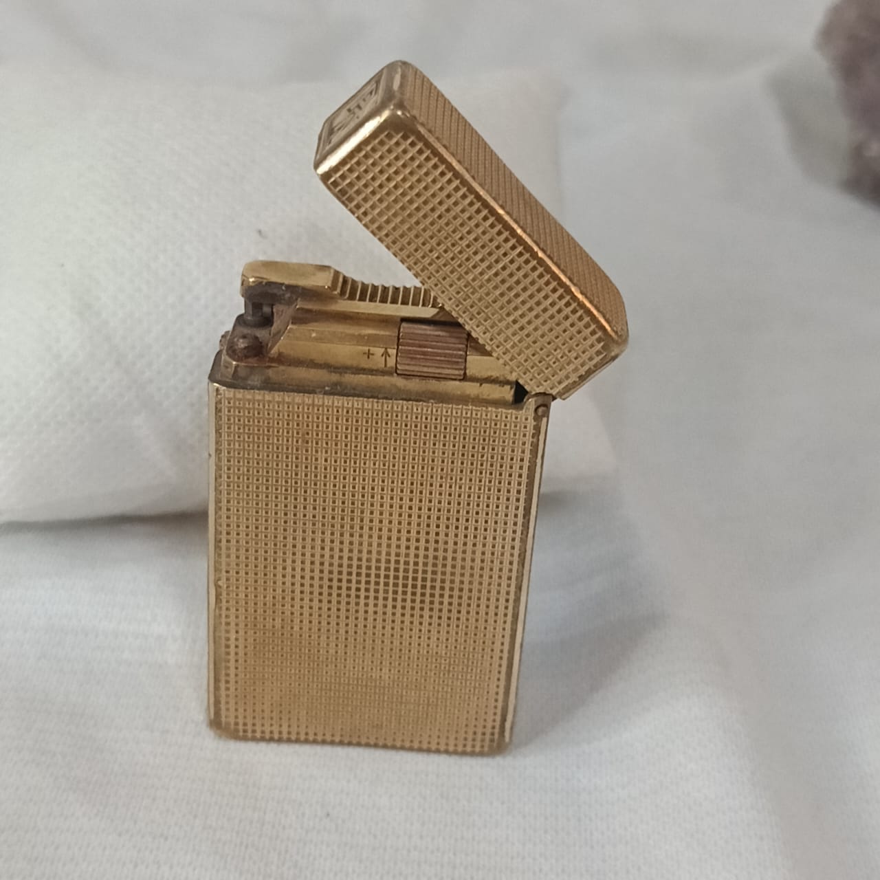 Briquet Dupont en Plaqué Or Vintage Original 6cm/3.5cm