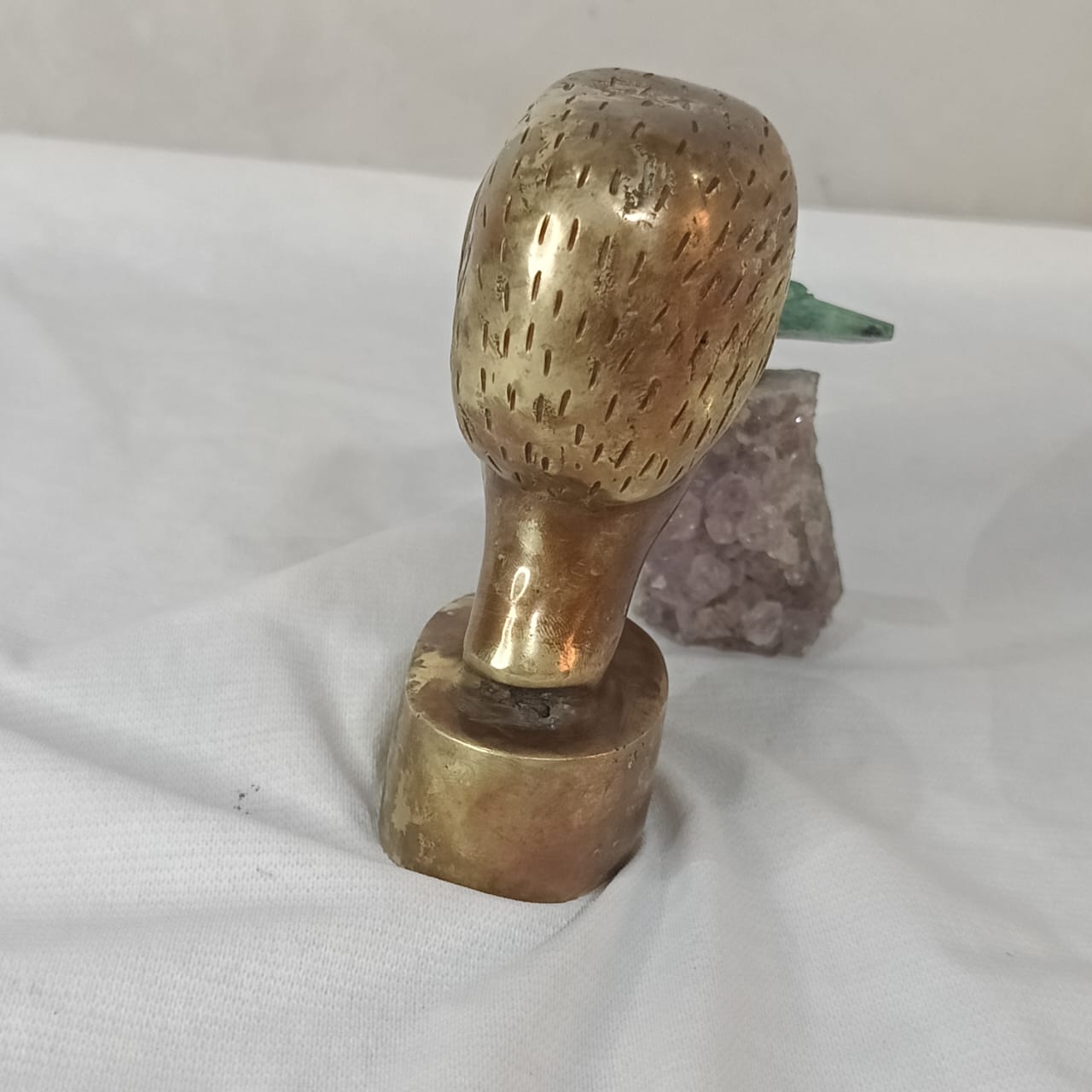 Ancien Statut en Bronze Doré Vintage 12cm/7cm