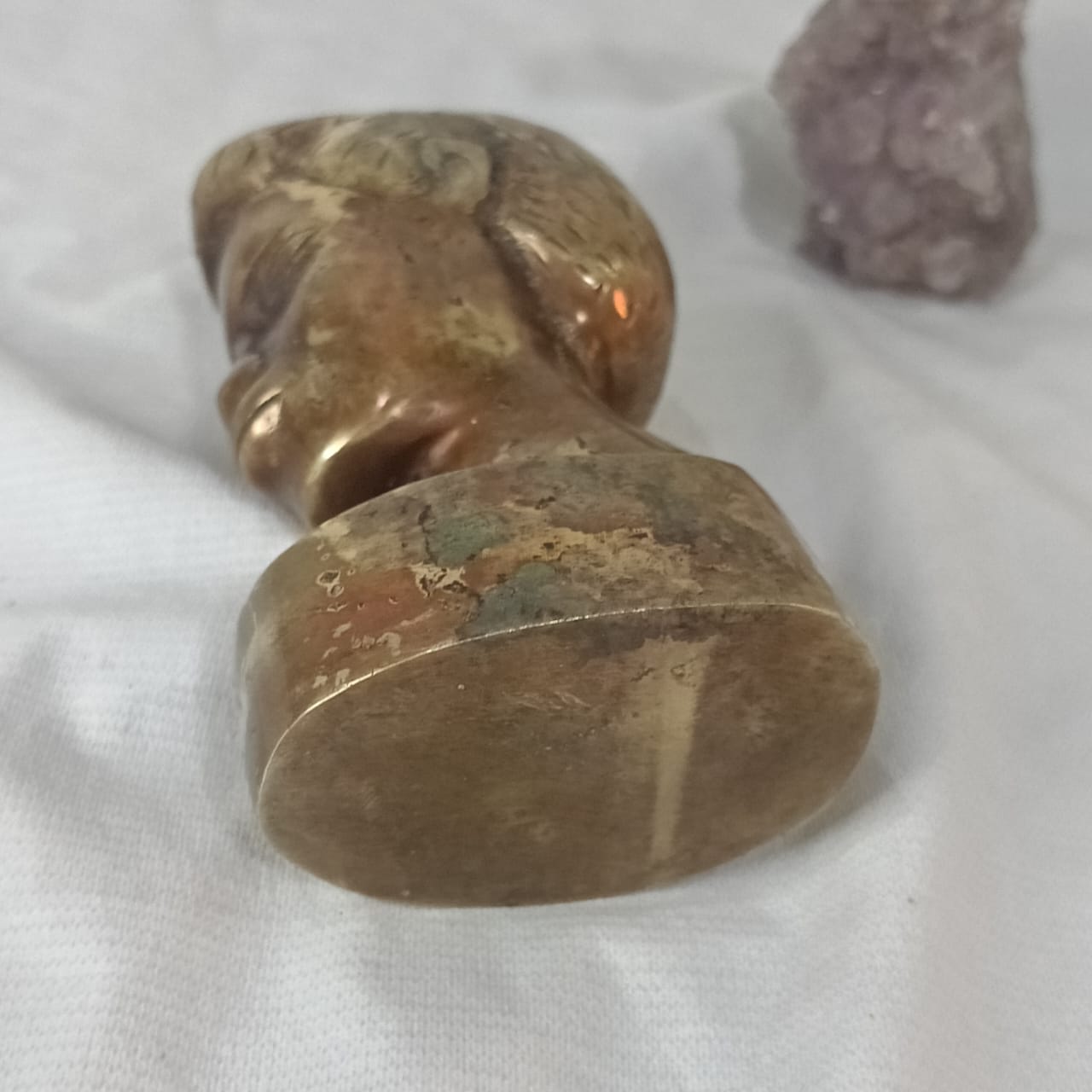 Ancien Statut en Bronze Doré Vintage 12cm/7cm