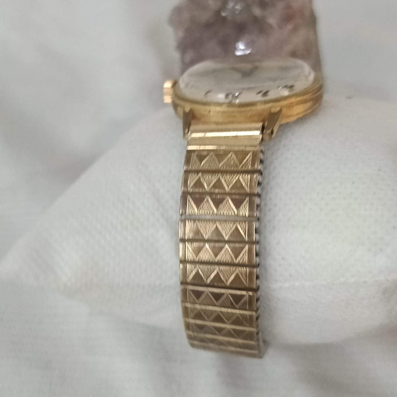 Montre Elvia Mécanique Vintage en Plaqué Or 38mm