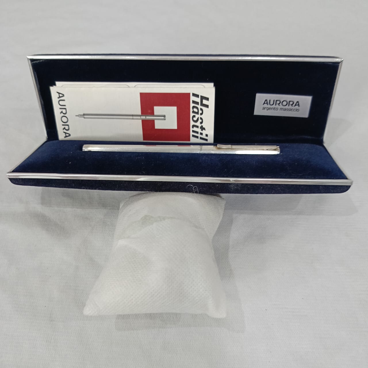 Stylo plume Aurora argent et or 14k