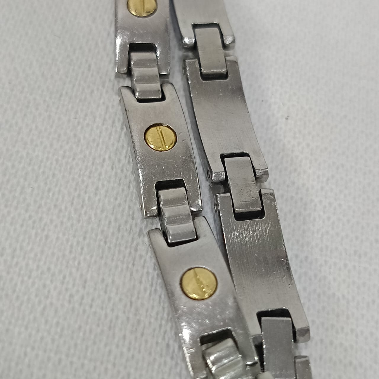 Bracelet acier inoxydable et or