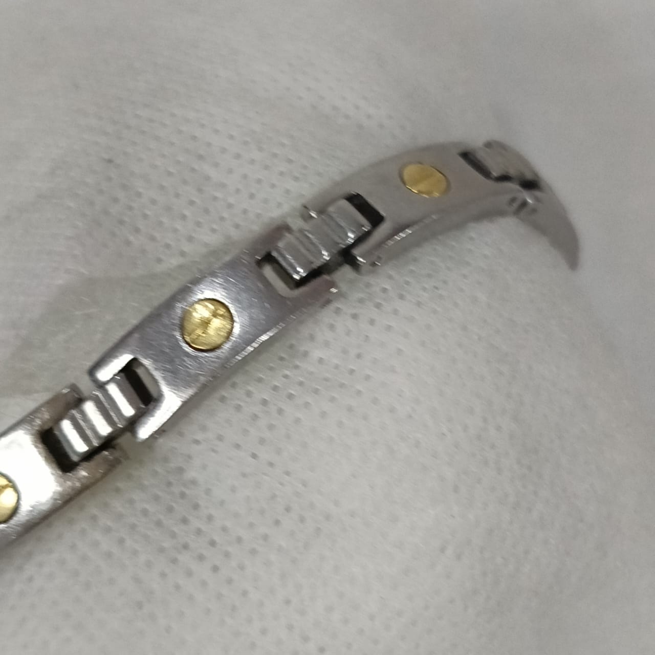 Bracelet acier inoxydable et or