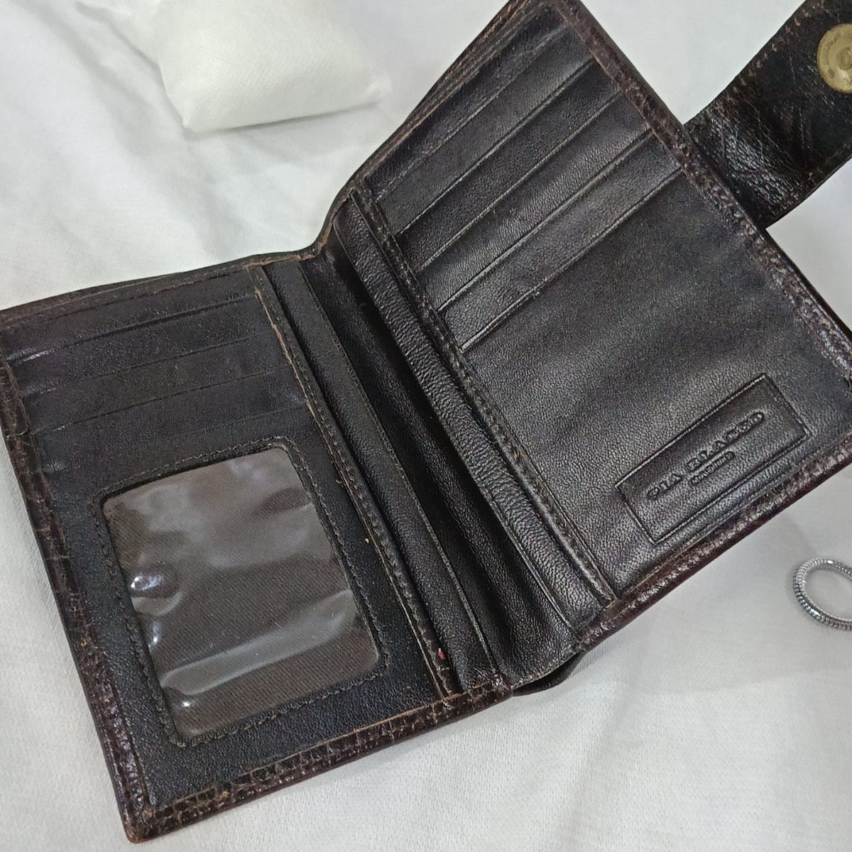 Portefeuille en cuir vintage original