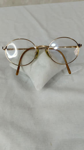 Cadre du lunette double or 14k vintage