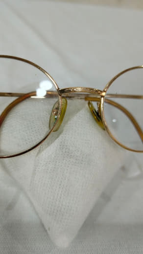 Cadre du lunette double or 14k vintage