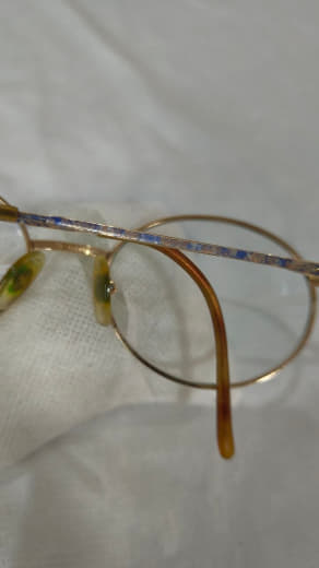 Cadre du lunette double or 14k vintage