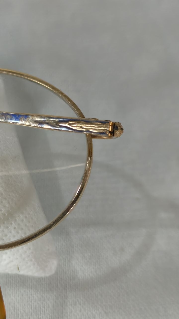 Cadre du lunette double or 14k vintage