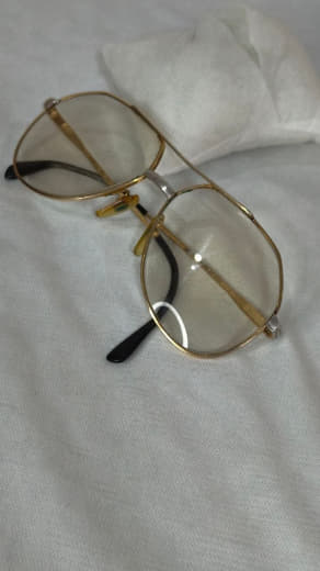 Cadre du lunette plaqué or vintage