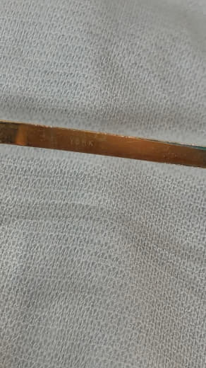 Cadre du lunette plaqué or vintage