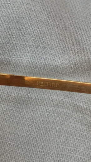Cadre du lunette plaqué or vintage