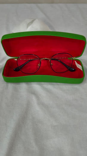 Cadre du lunette plaqué or femme