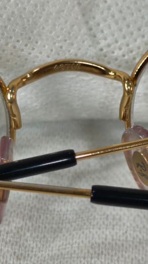 Cadre du lunette plaqué or femme