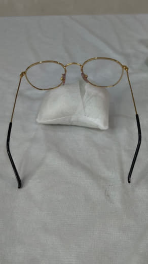 Cadre du lunette plaqué or femme
