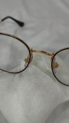Cadre du lunette plaqué or femme