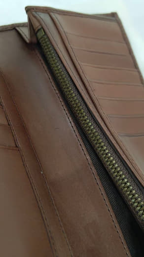 Portefeuille Massimo Dutti en cuir femme original