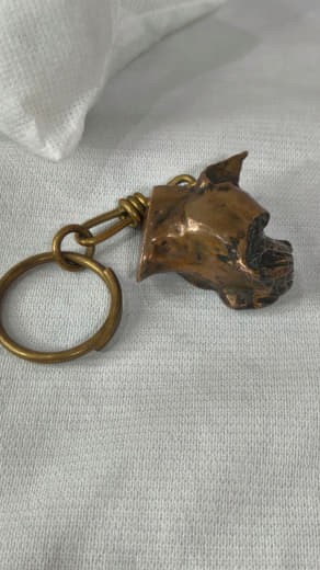 Port clé en bronze vintage 10cm Prix 6500