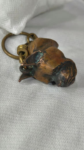 Port clé en bronze vintage 10cm Prix 6500