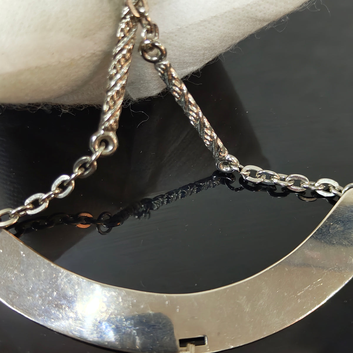 سلسلة acier inoxydable 
طول مغلق 18cm
