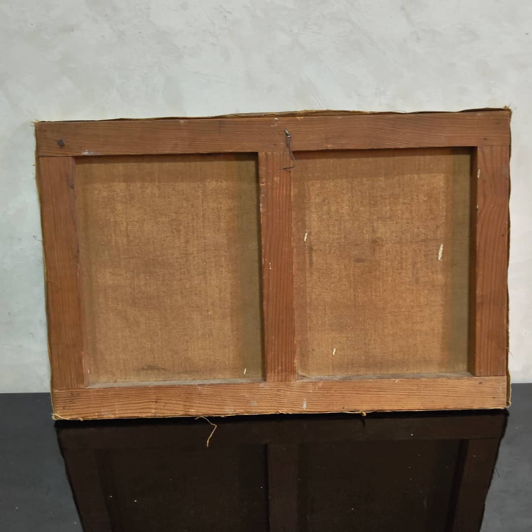 Ancien tableau original signé sur toil
46/30cm
