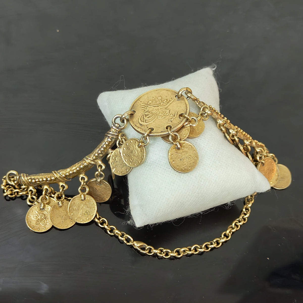سلسلة فرماي/فضة عتيقة تحفة
طول مغلق 20cm