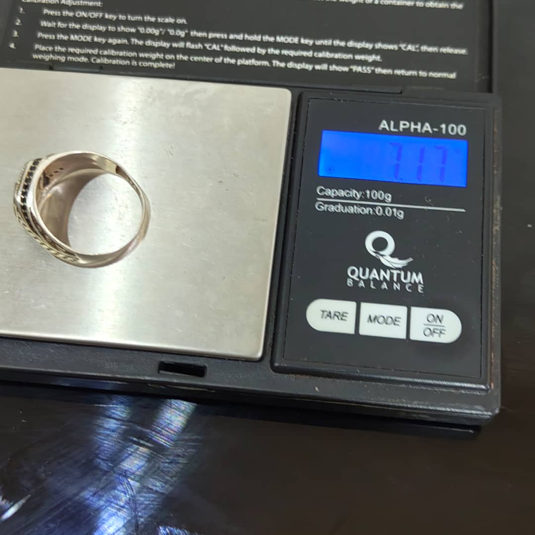 خاتم فضة بحجر دف نجفي
سعر 8000