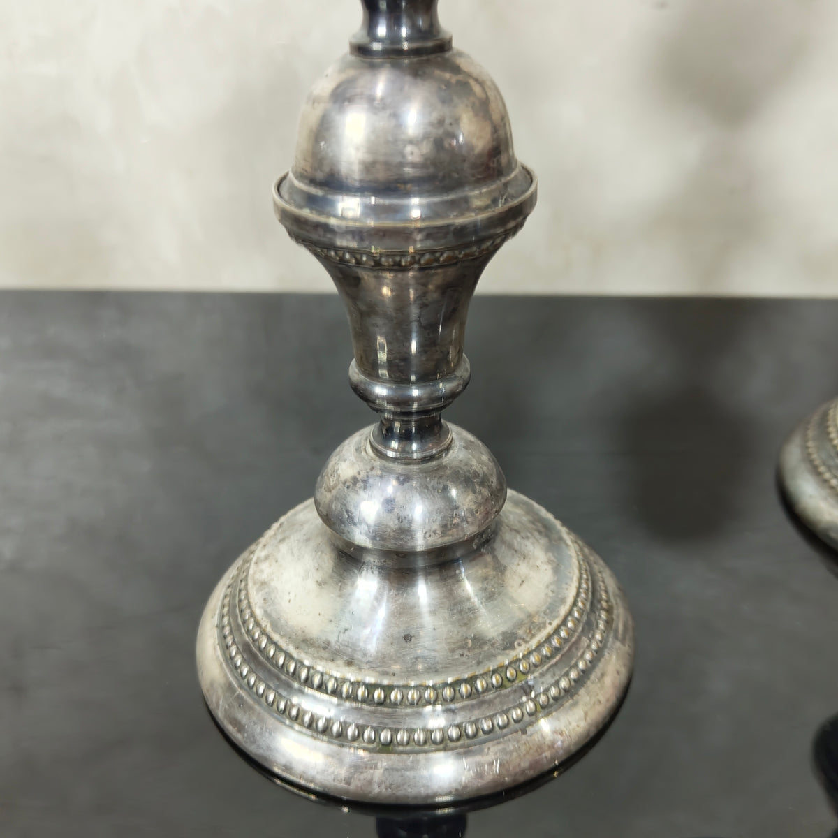 شمعدان تغليف فضة سميك تحفة 
25/25cm
