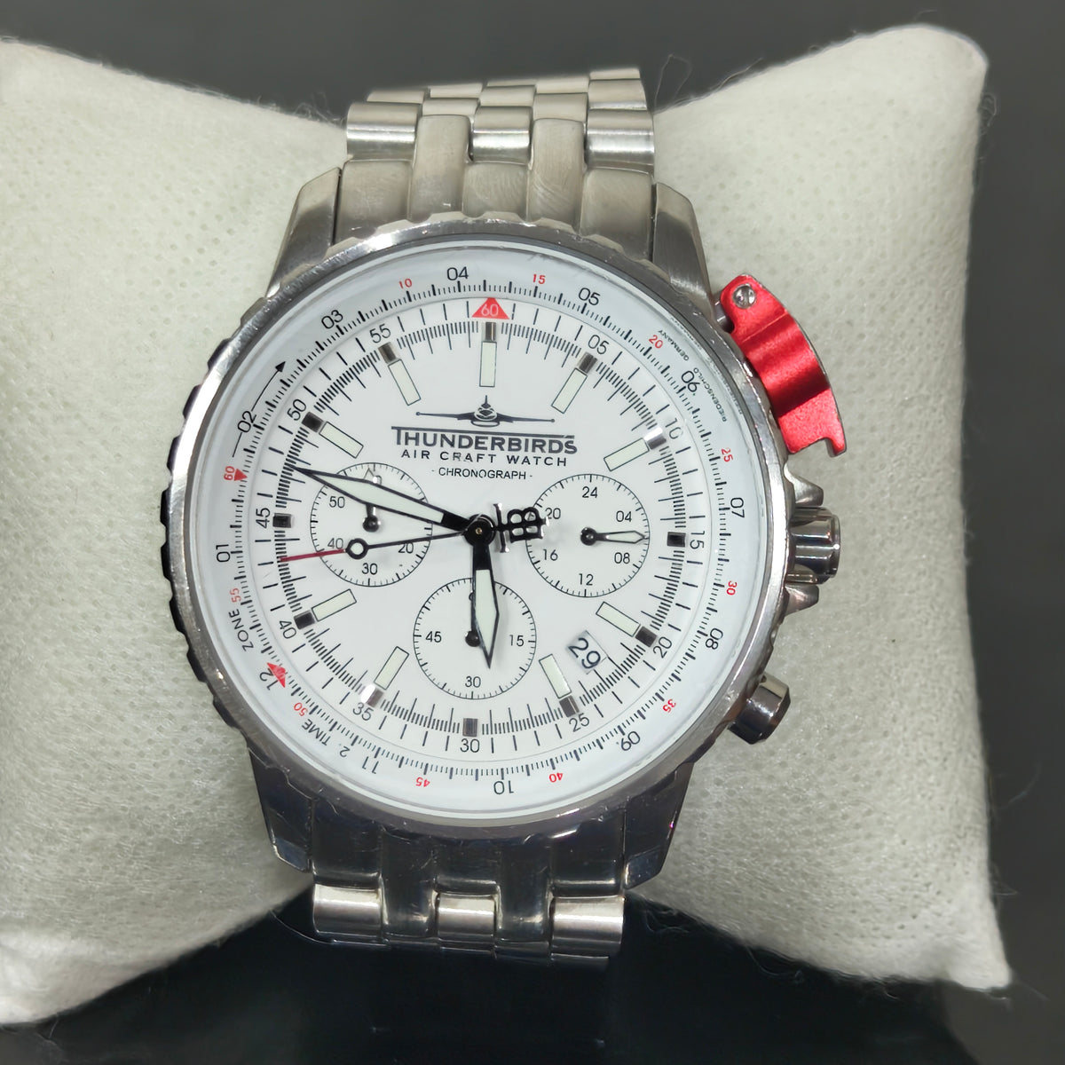 Montre Thunderbirds air craft watch chronograph quartz original/ثلاثة ملايين 
40mm
Prix 30000