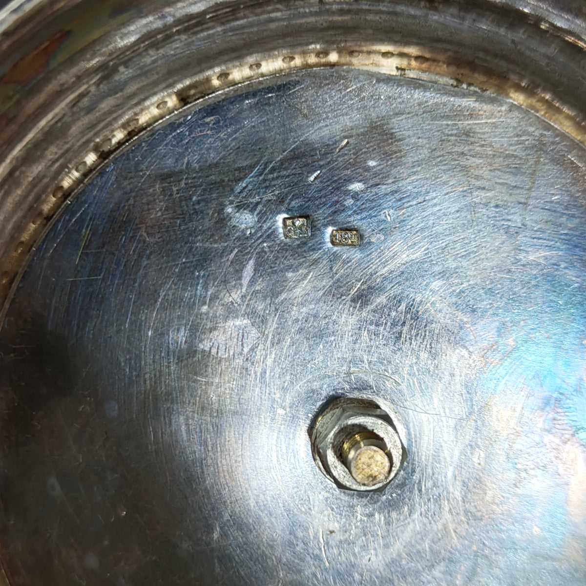 شمعدان تغليف فضة سميك تحفة 
25/25cm