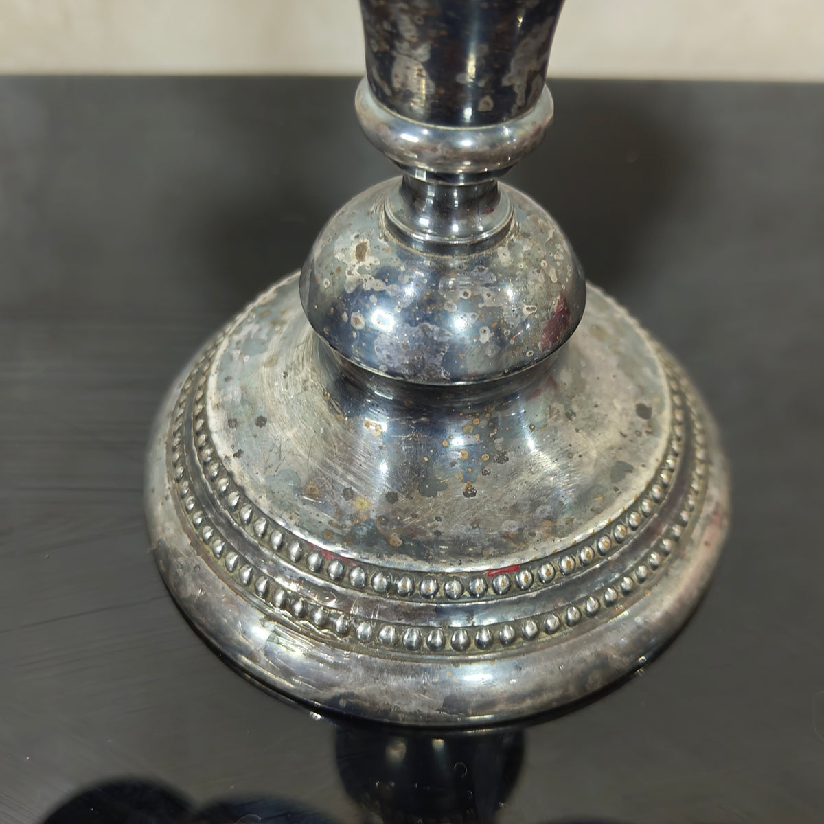 شمعدان تغليف فضة سميك تحفة 
25/25cm